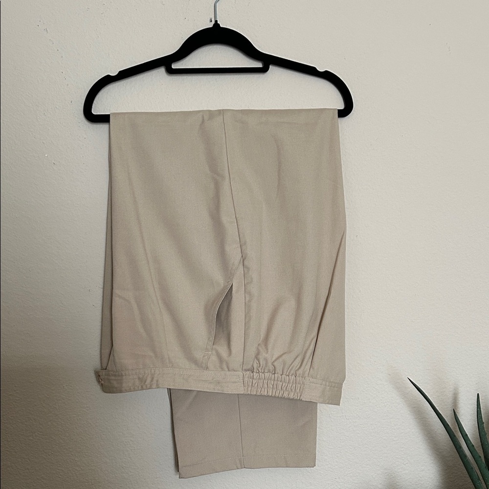 Koret Light Tan Button and Elastic Waist Pants